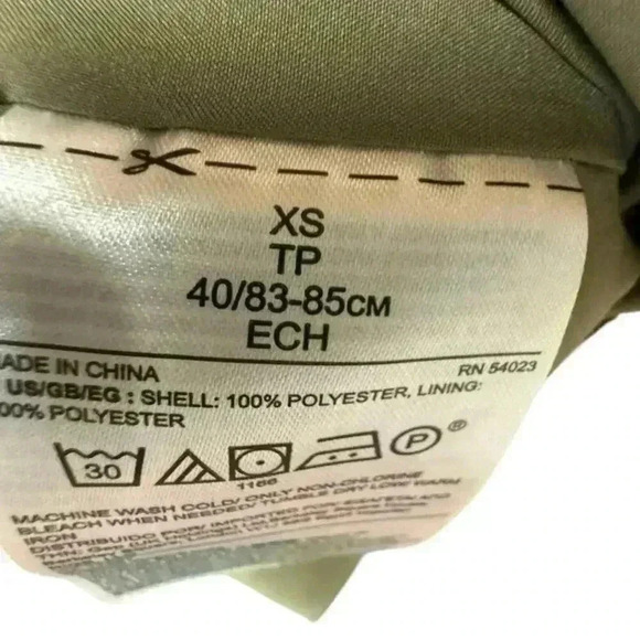 Banana Republic Khaki Green Sleeveless Sheath Ruffled Mini Dress Size XS - Picture 13 of 16